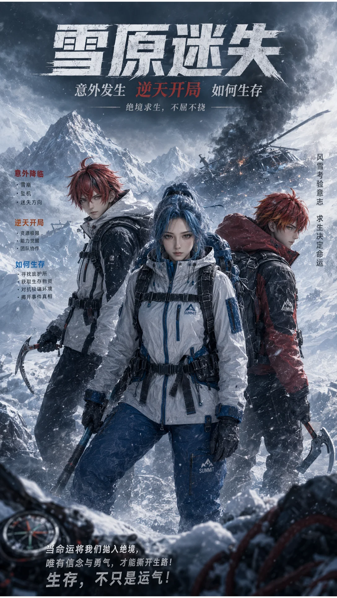 雪原迷失,意外发生,逆天开局,如何生存